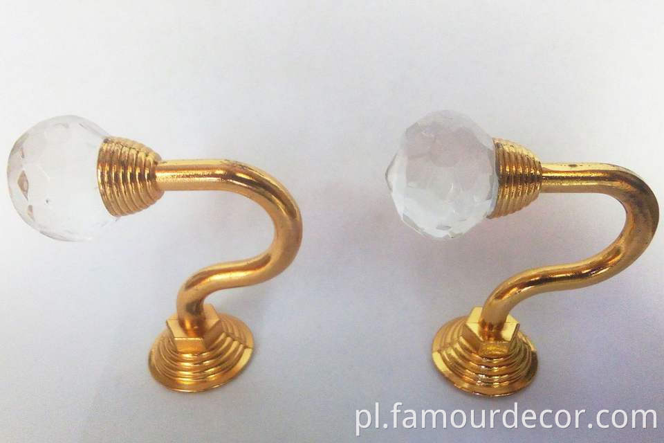 European style crystal curtain hook wholesale